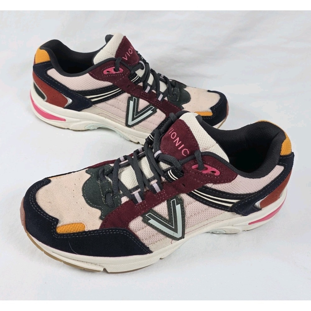Vionic 23 walk 2.0 Womens Size 11 Sneaker Leather Suede Multicolor Comfort